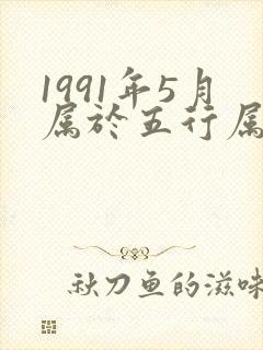 1991年5月属于五行属于什么命封面
