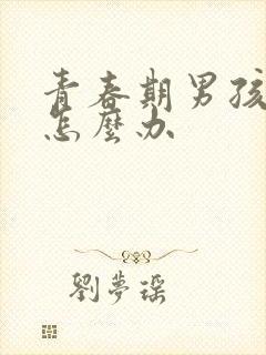 青春期男孩叛逆怎么办封面