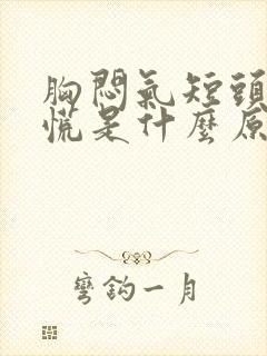 胸闷气短头晕心慌是什么原因