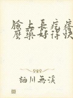 脸上长疙瘩吃什么药好得快