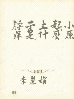 脖子上起小疙瘩痒是什么原因