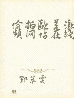 偷拍欧美激情视频网站在线观看