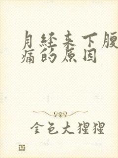 月经来下腹部隐痛的原因