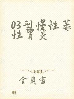 03型慢性萎缩性胃炎