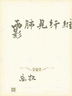 两肺见纤维条索影