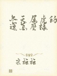 冬天属虎的人命运怎么样