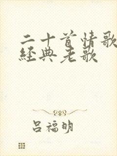 二十首情歌对唱经典老歌