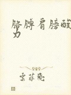 胳膊肩膀酸痛无力