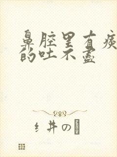 鼻腔里有痰黏黏的吐不尽