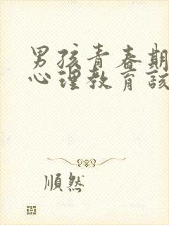 男孩青春期叛逆心理教育该怎么办封面