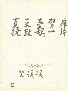 夏天手臂痒痒一挠就起一片小疙瘩