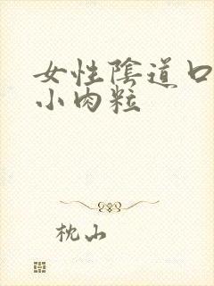 女性阴道口起了小肉粒