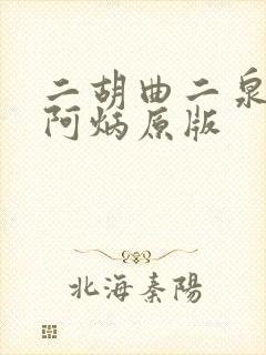 二胡曲二泉映月阿炳原版