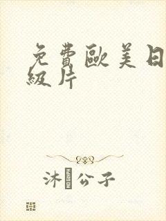 免费欧美日韩一级片