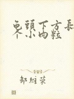 龟头下方长了两个小肉粒封面