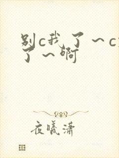 别c我了～c烂了～啊