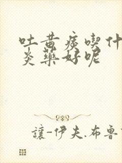 吐黄痰吃什么消炎药好呢