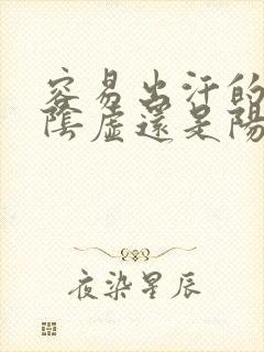 容易出汗的人是阴虚还是阳虚