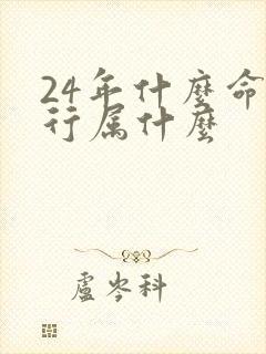 24年什么命五行属什么