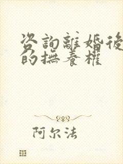 咨询离婚后孩子的抚养权封面