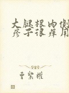 大腿根内侧红色疹子很痒用什么药