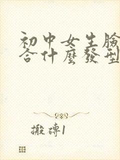 初中女生脸大适合什么发型