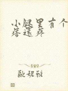 小腿里有个硬疙瘩还疼封面