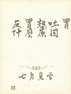 反胃想吐胃胀是什么原因