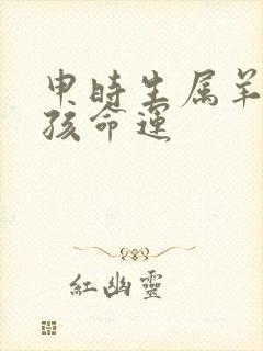 申时生属羊的男孩命运