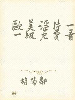 欧美淫片一级片一级免费看