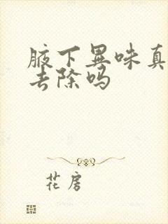 腋下异味真的能去除吗