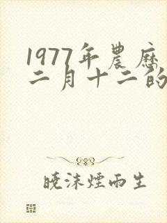 1977年农历二月十二的命运怎么样