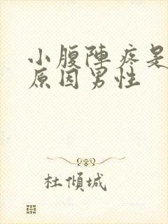 小腹阵疼是什么原因男性