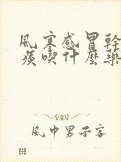 风寒感冒干咳无痰吃什么药封面