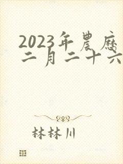 2023年农历二月二十六出生男孩命运