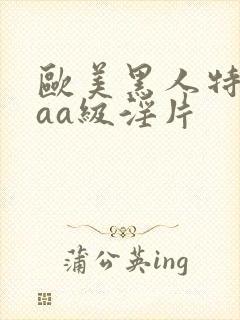 欧美黑人特级aaa级淫片