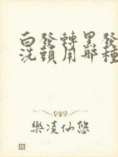 白发转黑发用醋洗头用哪种醋