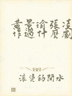 黄景瑜张凌赫合作过什么剧