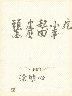 头皮起小疙瘩疼怎么回事封面