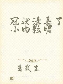 冠状沟长了一些小肉粒呢