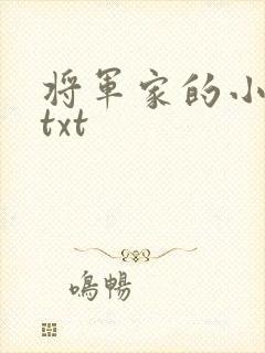 将军家的小娇娘txt封面