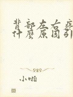 背部左右疼痛是什么原因引起的