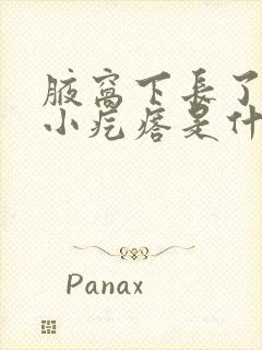 腋窝下长了一个小疙瘩是什么