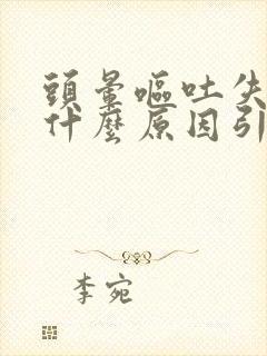 头晕呕吐失眠是什么原因引起的