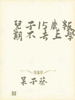 儿子15岁叛逆期不去上学怎么办