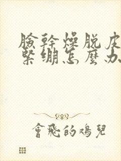 脸干燥脱皮发痒紧绷怎么办