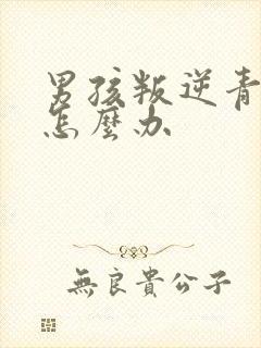 男孩叛逆青少年怎么办