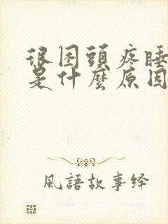 很困头疼睡不着是什么原因封面