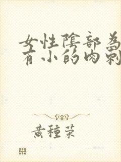 女性阴部为什么有小的肉刺