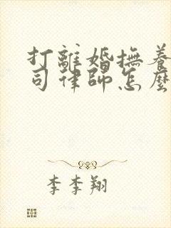 打离婚抚养权官司律师怎么收费